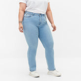 up2fshion slim straight stretchable sky blue jeans for women